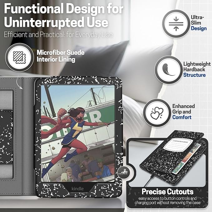 TNP Stand Case for Kindle Paperwhite 12th Generation 2024 / Kindle Colorsoft - Image 9