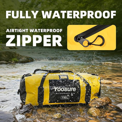 Airtight Zipper Waterproof Duffel Bag 110L- 700D PVC Dry Bag Extra Large Dry - Image 2