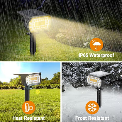 LANSOW Solar Spot Lights Outdoor, 2-in-1 Solar Landscape Spotlights, 3 Modes - Image 6