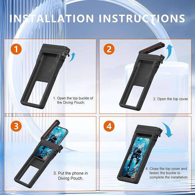 GOLDJU Waterproof Phone Case, Underwater Diving Phone Case - Image 7
