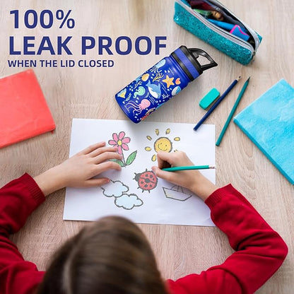Fanhaw 18 Oz Kids Insulated Water Bottle - Image 4