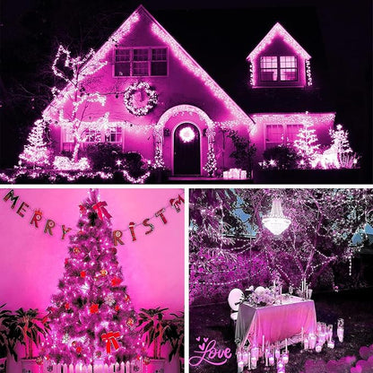 Solar Pink Valentine String Lights Outdoor - Image 4