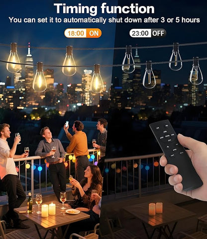 Tenmiro 50FT LED Outdoor String Lights - Image 4
