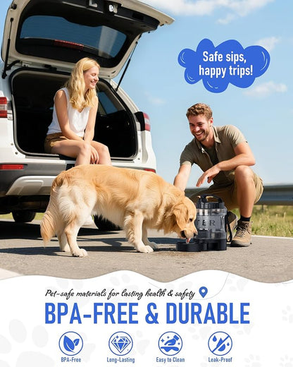 Dog Water Bottle Travel Bowl, 77oz Large Portable Dog Water Bowl Dispenser - Image 3