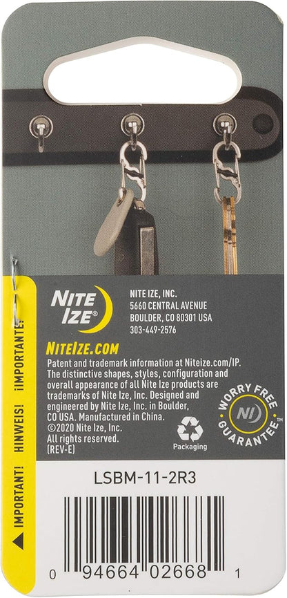 Nite Ize S-Biner MicroLock, Locking Key Holder, Stainless-Steel 2-Pack - Image 7