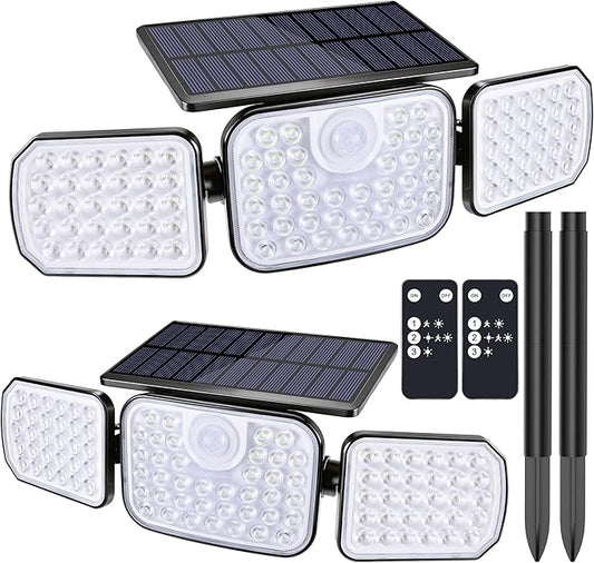BrizLabs Solar Outdoor Lights, 3 Modes Motion Sensor LED Security Lights by BrizLabs