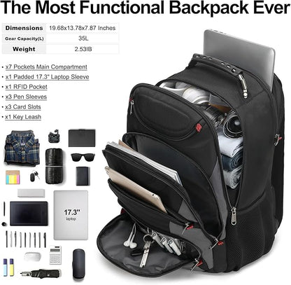 Boavan Laptop Backpack for men, 17.3 inch Laptop Bag - Image 5
