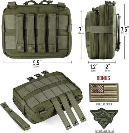 WYNEX Tactical Molle Admin Pouch of Double Layer Design, Admin Pouches Molle - Image 5