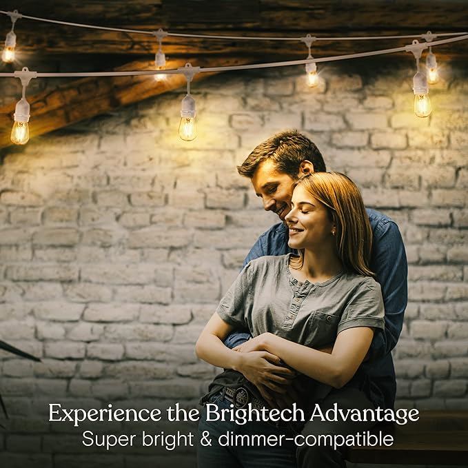 Brightech Ambience Pro Waterproof LED Outdoor String Lights, 48 Ft, Dimmable - Image 5