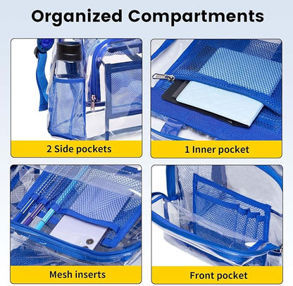 Vorspack Clear Backpack Heavy Duty PVC Transparent Backpack - Image 5