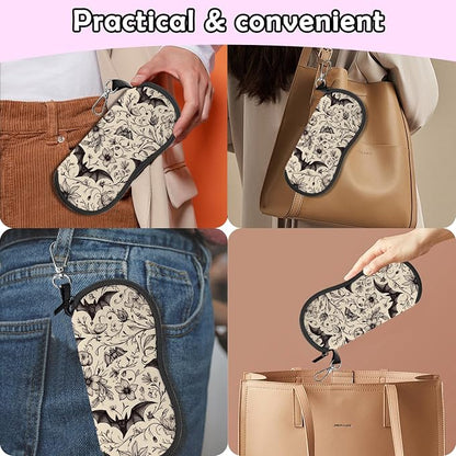 Glasses Case Sunglasses Eyeglass Soft Case Zipper Light Neoprene Pouch - Image 7