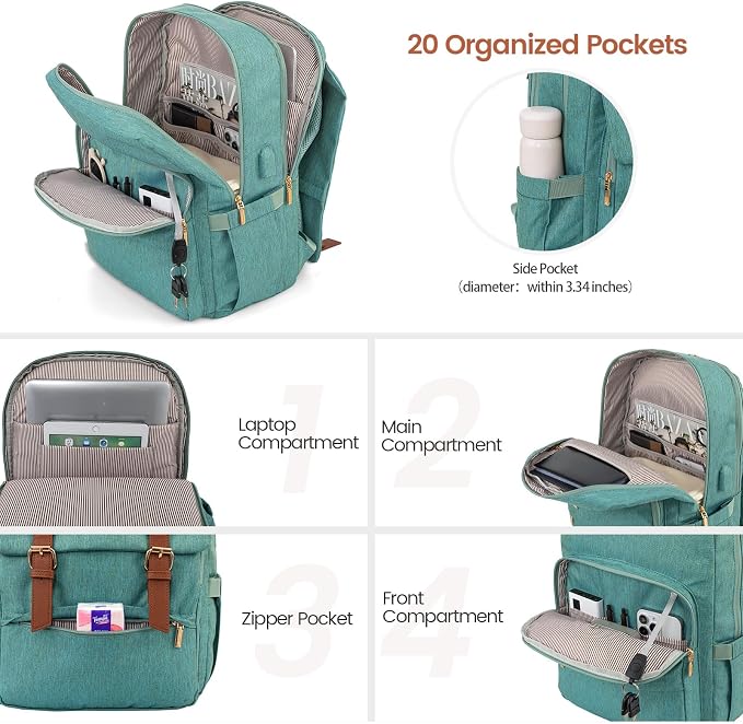LOVEVOOK Travel Laptop Backpack Purse - Image 2