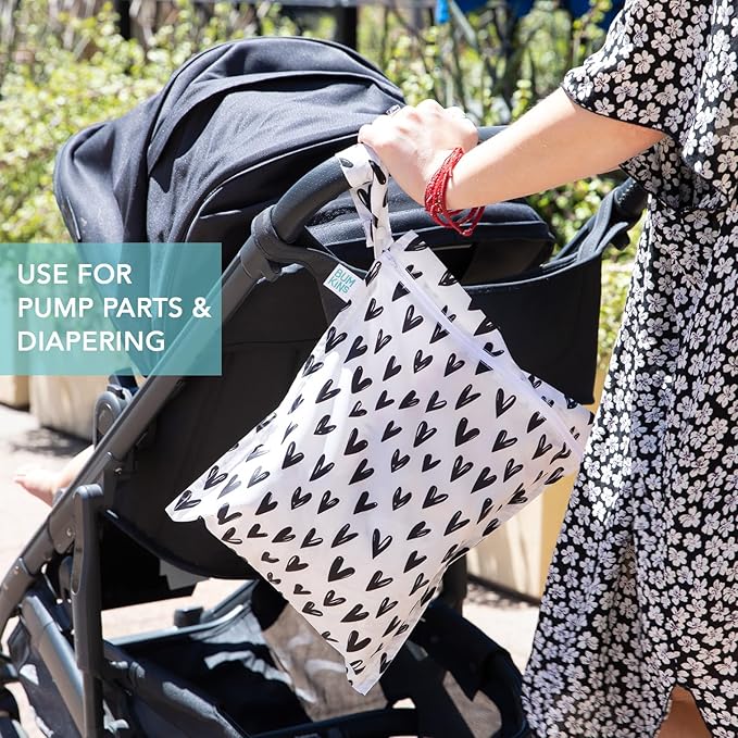 Bumkins Waterproof Wet Bag for Baby, Swim Suit, Cloth Diapers, Pump Parts - Image 4