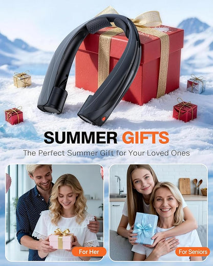 Portable Neck Fan, 6000mAh Personal Fan, 360° Cooling Rechargeable Wearable Fan - Image 8