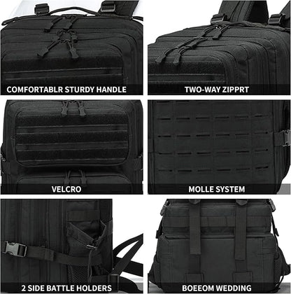 Military Tactical Backpack 45L/25L 3 Day Assault Pack Molle Daypack Hiking - Image 4