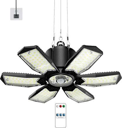 Plug-in Motion Sensor Garage Light 20000LM, Linkable Garage Ceiling Light LED by Kryoza