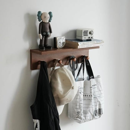 Entrance Coat Rack ，Coat Hooks, Wall-Mounted Wooden Hook Rack, Wall-Mounted - Image 7