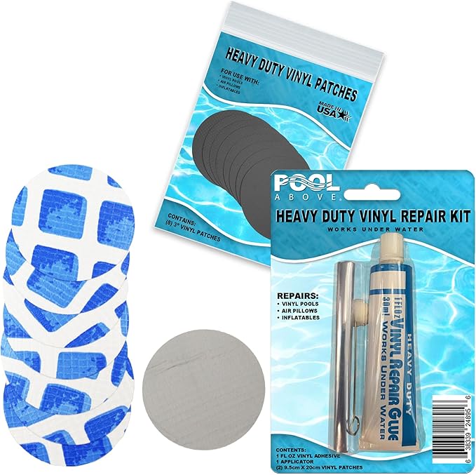 Underwater Pool Repair kit for Frame Set and Ultra Frame Pool | Vinyl Glue and by PoolAbove
