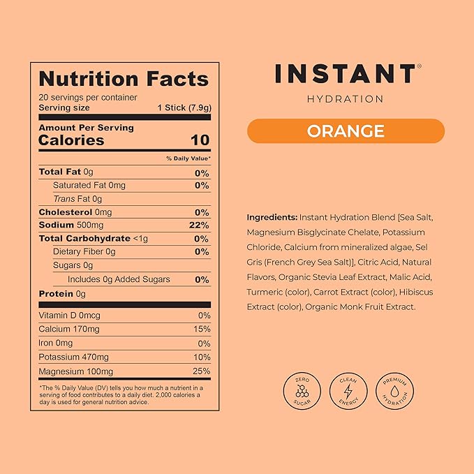 Instant Hydration Sugar Free Electrolytes Powder Packets - Image 5