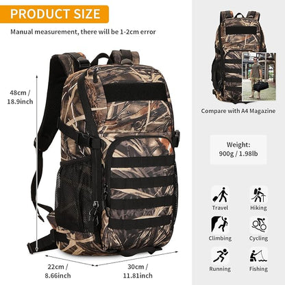 HUNTVP Tactical Backpack Military MOLLE Backpack Hunting Rucksack Gear Assault - Image 4