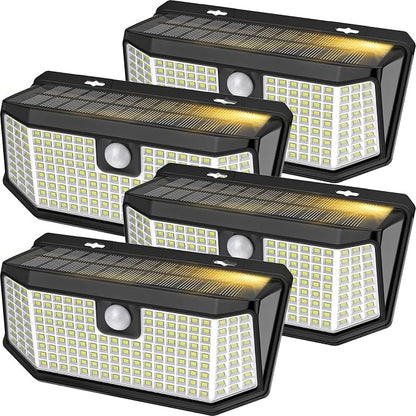 Aootek Solar Outdoor Motion Sensor Lights 2500Lm Solar Panel to 15.3 in² and 3 by Lightupeveryconer