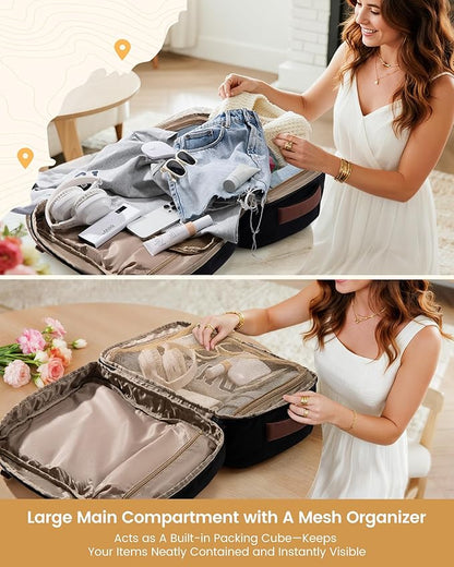 LOVEVOOK 40L Travel Backpack for Men & Women, Airline Approved Carry On Luggage - Image 3