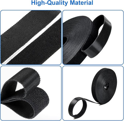 OneLeaf Fastening Cable Management Roll, 43ft x 3/4inch Cut to Length Straps - Image 8
