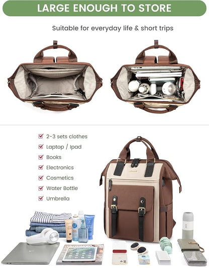 LOVEVOOK Backpack for Women, Teacher Bag Work Travel Backpack, Stylish College - Image 4