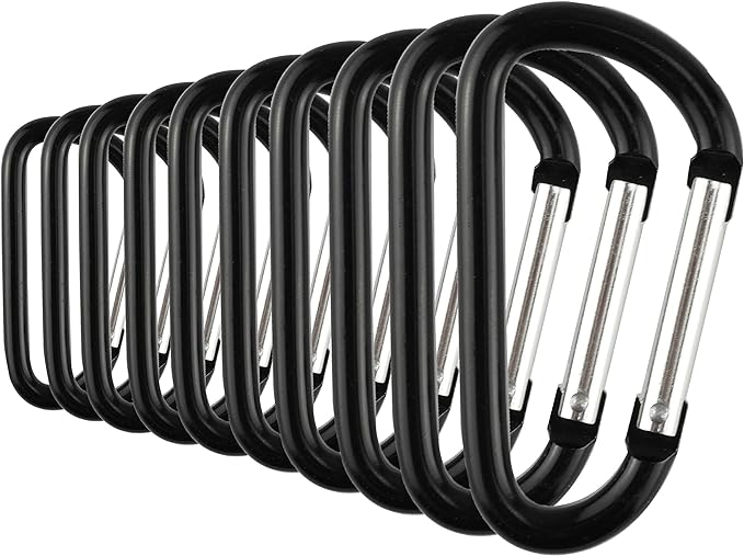 SWATOM Aluminum Carabiner Clip Snap Hook Keyring 1.5/1.9/2.2/2.4/2.8 Inch by SWATOM
