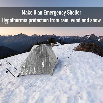 MEETSWEET Emergency Rescue Blanket Set of 8, Outdoor Survival Blanket Waterproof - Image 4