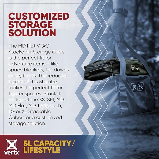 Vertx VTAC Stackable Storage Cube, Car Tactical Gear Carry Bag Organizer - Image 2