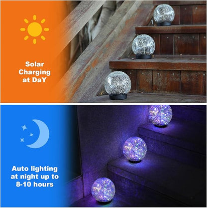 MLKNK Solar Globe Lights Outdoor Waterproof-Solar Balls-Solar Garden Lights-Orbs - Image 3