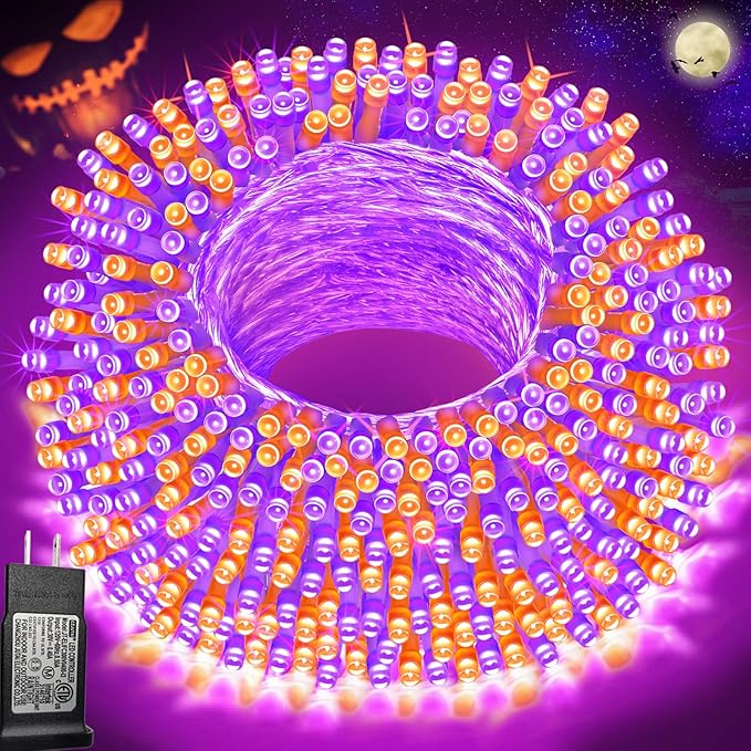 Pooqla Halloween Lights, 66 ft 200 LED Indoor Outdoor Halloween String Lights by Pooqla