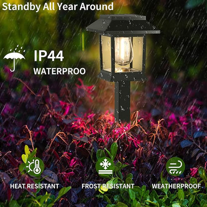Greluna Solar Lights Outdoor, 6 Pack Waterproof Auto On/Off Solar Pathway Lights - Image 3