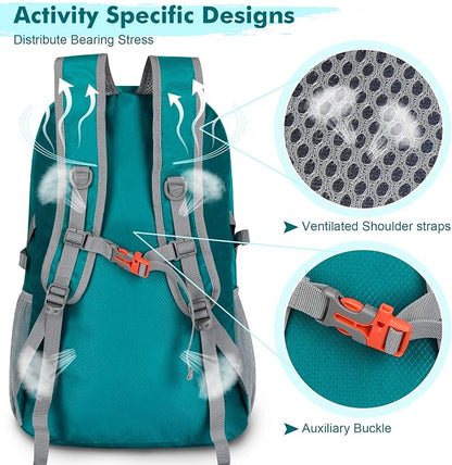 ZOMAKE Lightweight Packable Backpack 30L, Foldable Hiking Backpacks Water - Image 5