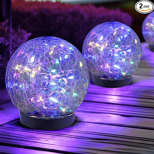JKIMK Solar Globe Lights Outdoor Waterproof-Solar Balls by JKIMK