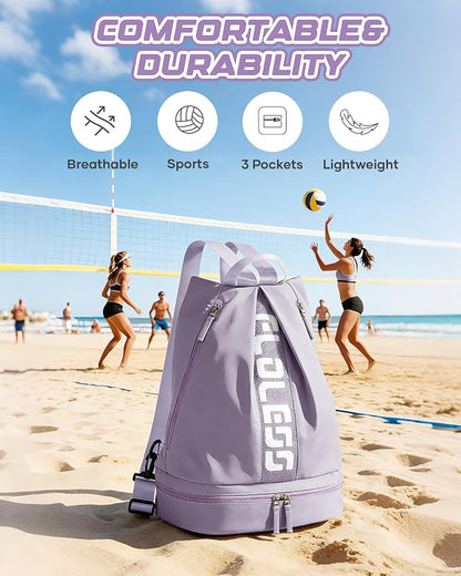Gym Backpack for Women with Shoe Compartment, Sport Backpack Casual Daypack for - Image 4
