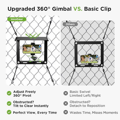 InnoGear Fence Mount for Phone, Flexible Cell Phone Fence Mount - Image 2