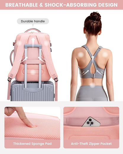 LOVEVOOK Large Travel Backpack for Women, TSA Carry on Backpack for Airplanes - Image 7