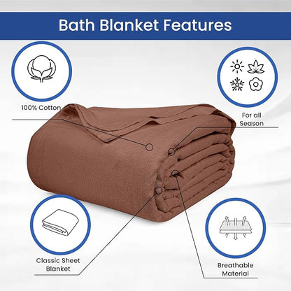 Linteum Textile Supply 100% Cotton Hospital Patient Bath Blanket, Bed Bath Sheet - Image 3