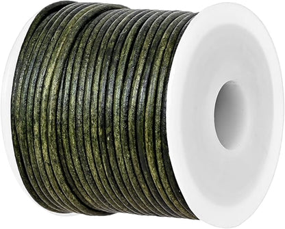 GENIQUE Real/Genuine Round Leather String Cord by GENIQUE