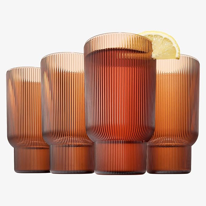 Shatterproof Acrylic Tall Drinking Glasses Set, European Style, Dishwasher Safe - Image 3