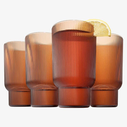 Shatterproof Acrylic Tall Drinking Glasses Set, European Style, Dishwasher Safe - Image 3