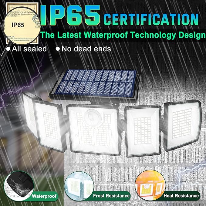 MDCMDCM Solar Lights Outdoor Waterproof Motion Sensor - Image 6