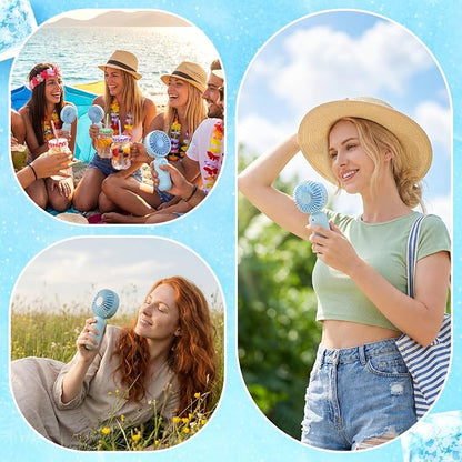 Rossesay 36 Pcs Mini Portable Fan Bulk Cute Handheld Lightweight Small Little - Image 6