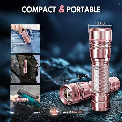 WdtPro Rechargeable Flashlights High Lumens, 1 Pack 10H Long Lasting Super - Image 5