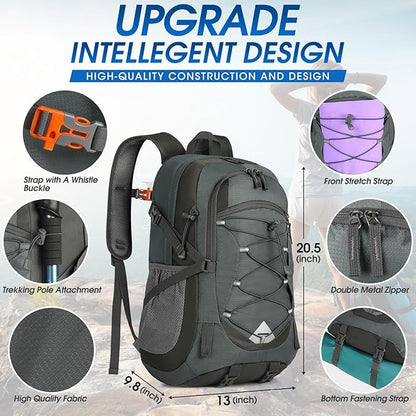 IGOLUMON Hiking Backpack 40L Packable Lightweight Camping Backpack Men Women - Image 2