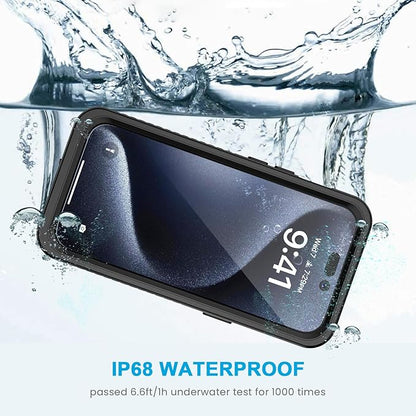 Lanhiem for iPhone 15 Pro Case, IP68 Waterproof Dustproof Shockproof Case - Image 2