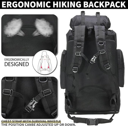 Hiking Backpack for Men 70L/100L Camping Backpack Military Rucksack Molle 3 - Image 5