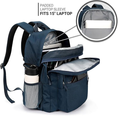 ZORFIN 26L Backpack for College, and Travel: Water Resistant Bookbag - Image 4